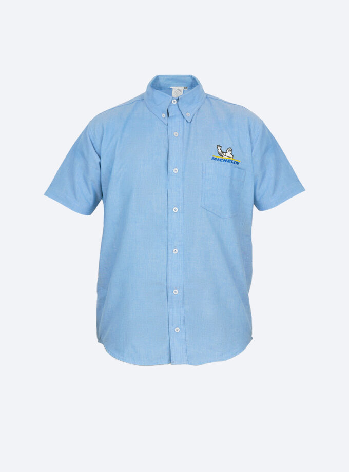 Camisa Azul Manga Corta