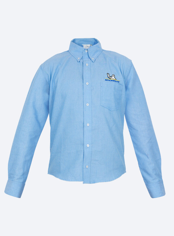 Camisa Azul Manga Larga