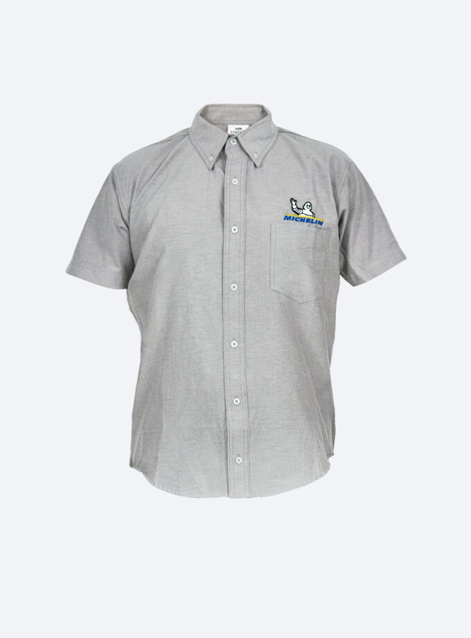Camisa Gris Manga Corta