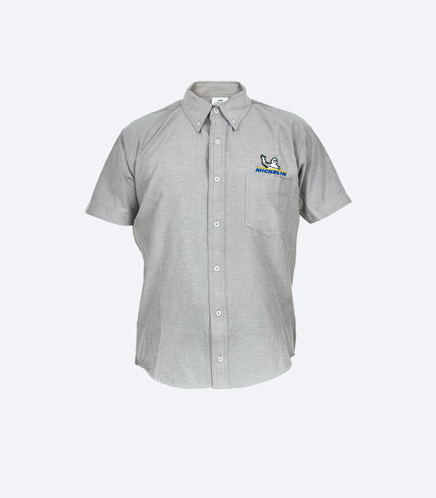 Camisa Gris Manga Corta