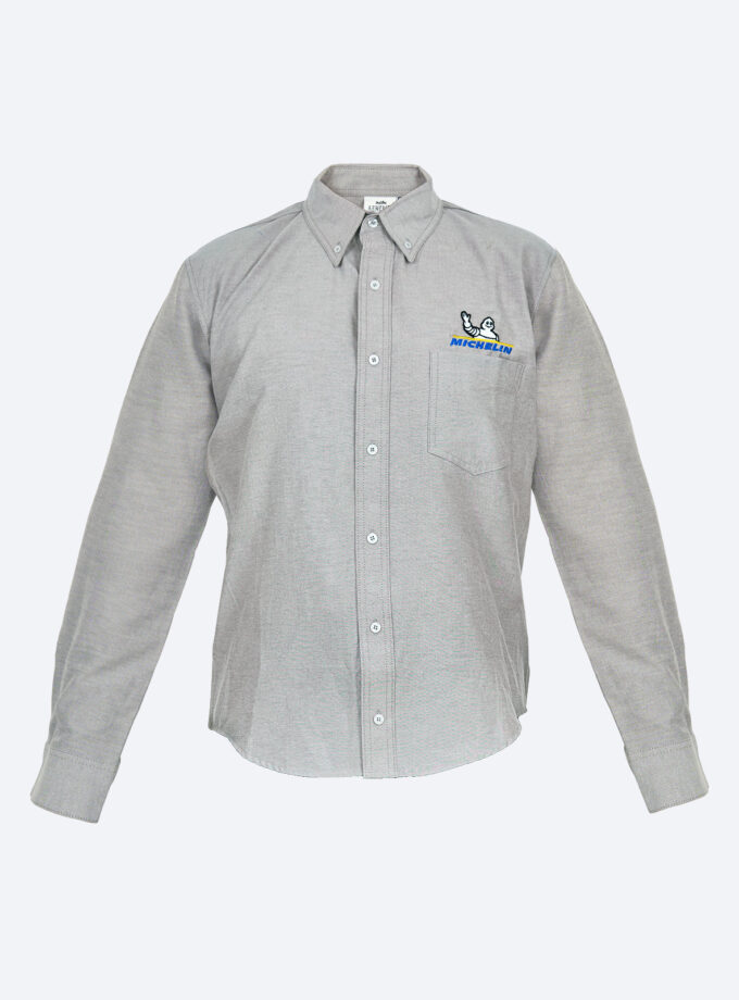 Camisa Gris Manga Larga