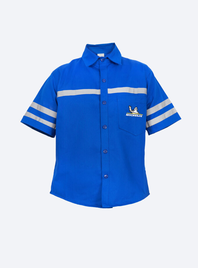 Camisola Michelin Azul Rey Manga Corta Algodón Ligero (Zonas de Calor)