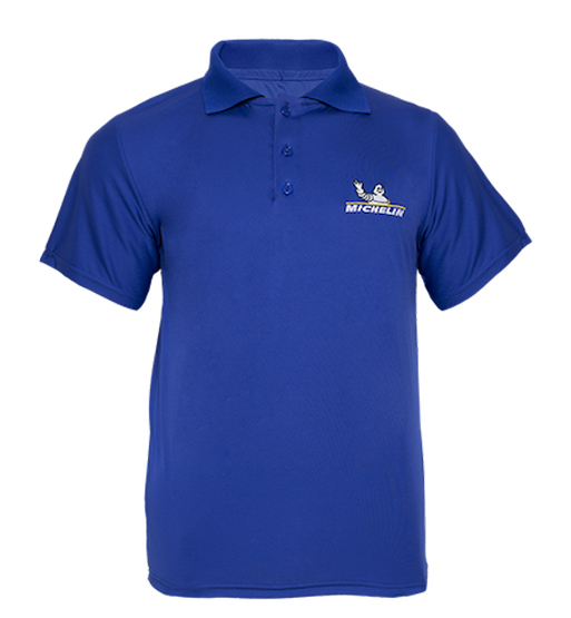 Playera Polo Fit Azul