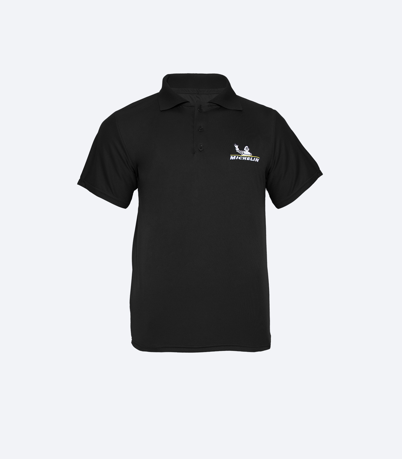 Playera Polo Fit Negra