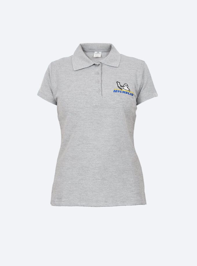 Playera Polo Dama Gris