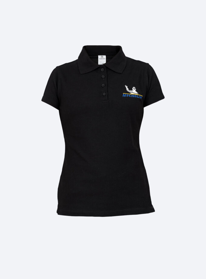 Playera Polo Dama Negra